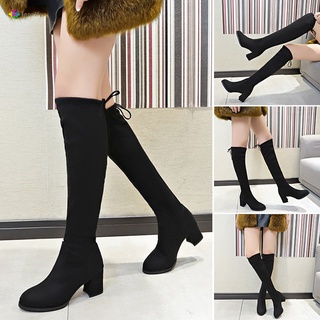 Botas largas tacon online grueso