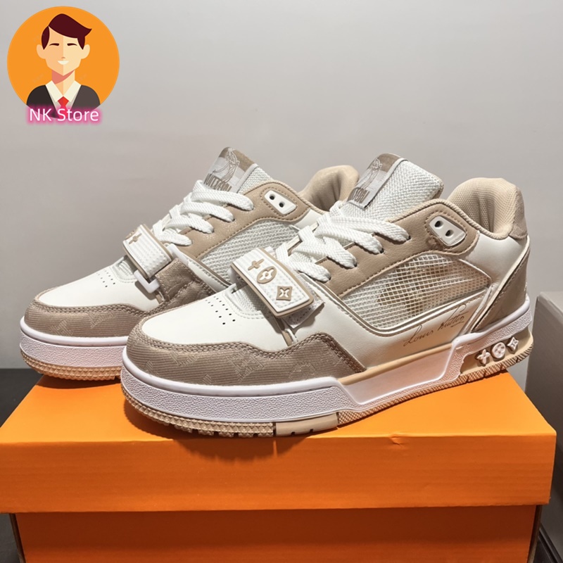 Louis Vuitton LV Trainer Limited Co-Branded Hombres Mujeres Zapatos  Deportivos Tenis De Baloncesto Para Correr Pareja Sociales Los Botas De Las