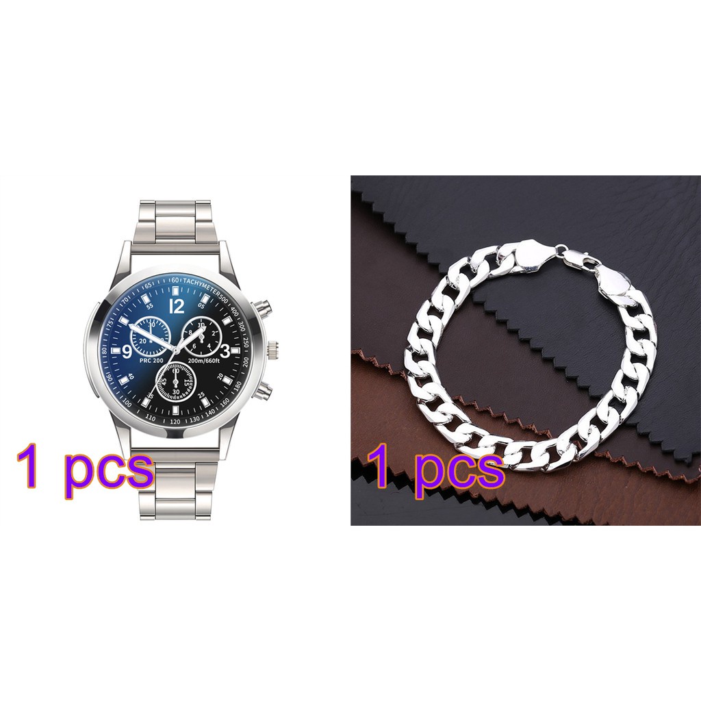 Reloj Para Hombre A Prueba De Agua Cuarzo De Negocios Casual Original 2 Piezas Para Hombres Shopee Mexico