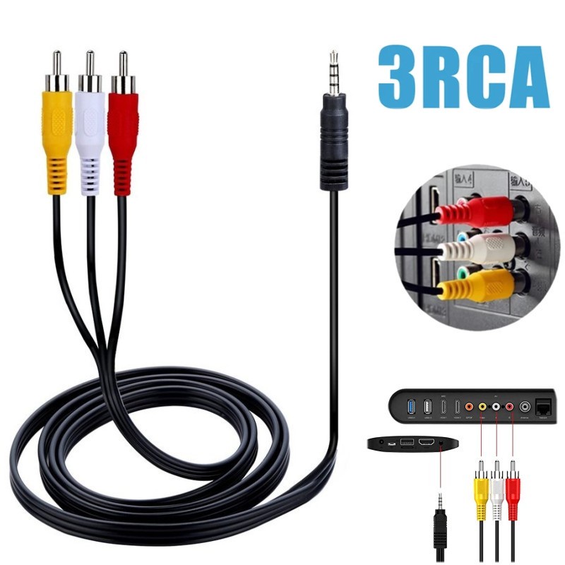 Cable 3RCA-Macho a Jack-Macho Video – Bienvenidos a Punto