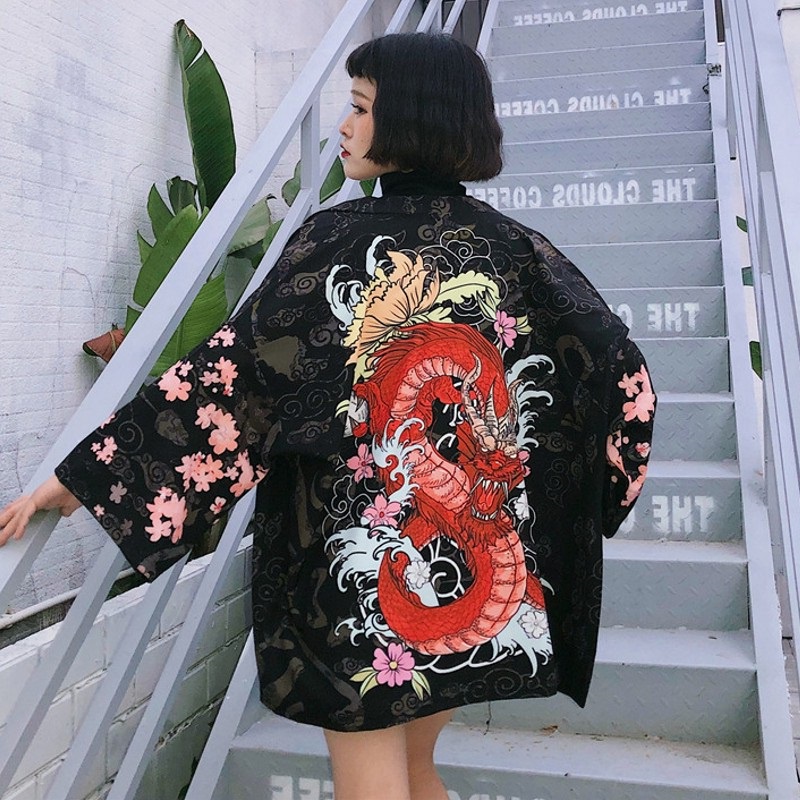 Kimono Feminino Blusa Tipo Kimono Kimono Blusas Japonesas