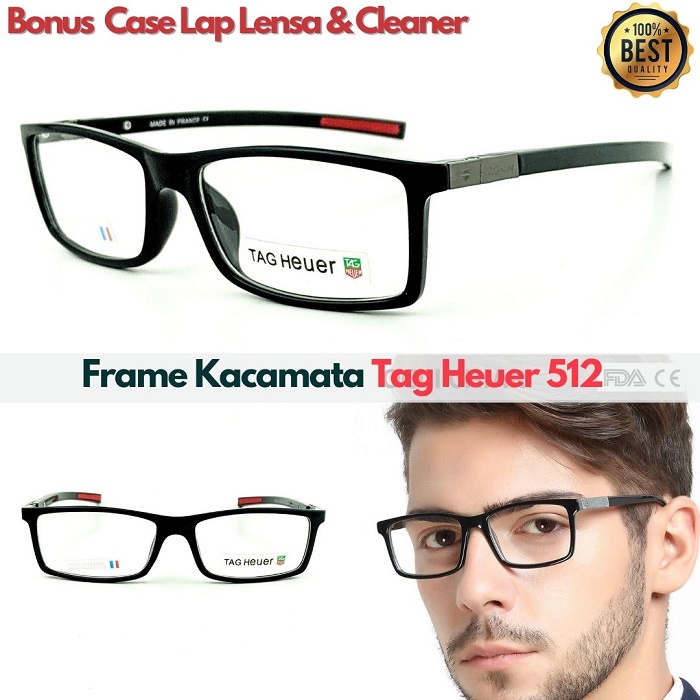 Tag Heuer 0512 Premium Exclusivo Monturas De Gafas De Los Hombres