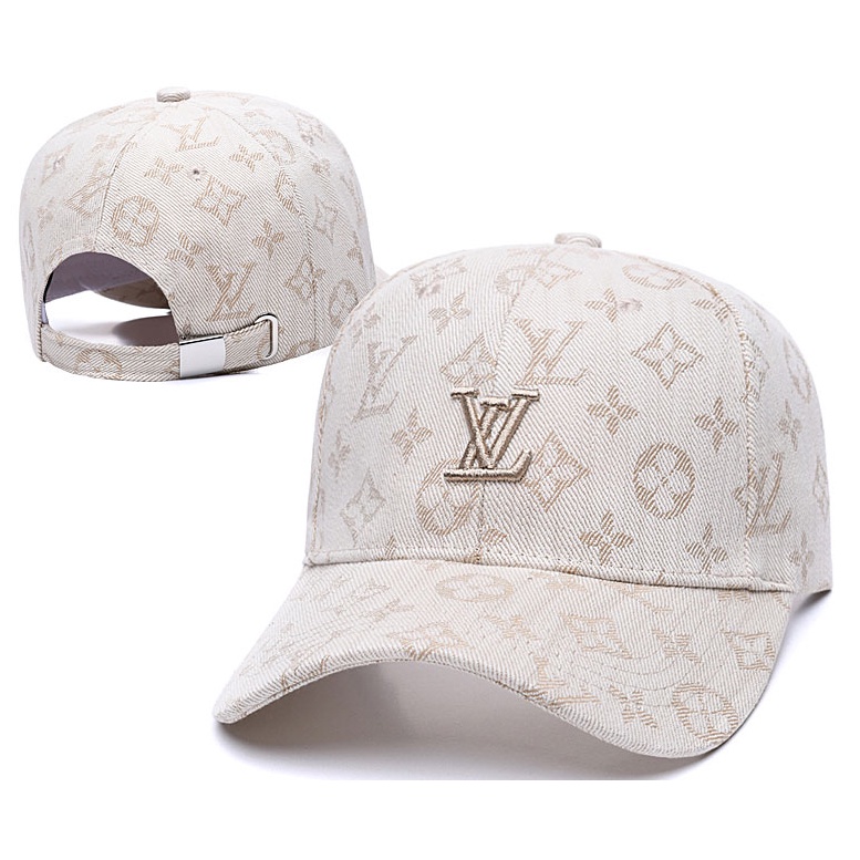 iKqS [Listo Stock] Louis Vuitton LV Logo Gorra De Béisbol Sun