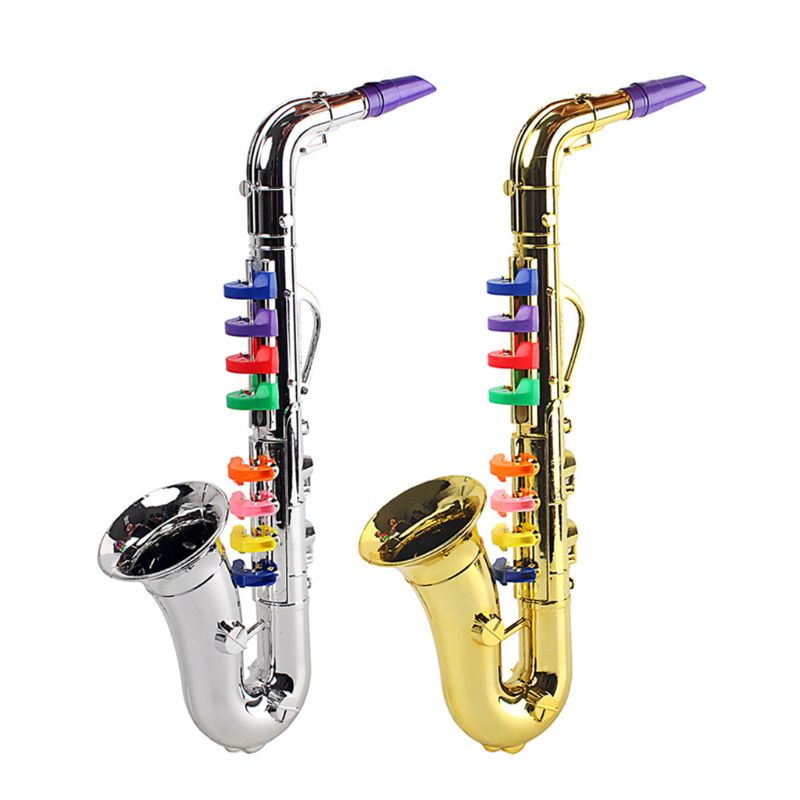 1pc Saxofón Modelo Musical Instrumentos de Viento Juguete Niños Saxofón  Juguete Niños Instrumentos de Música Trompeta Niño Fiesta de Cumpleaños