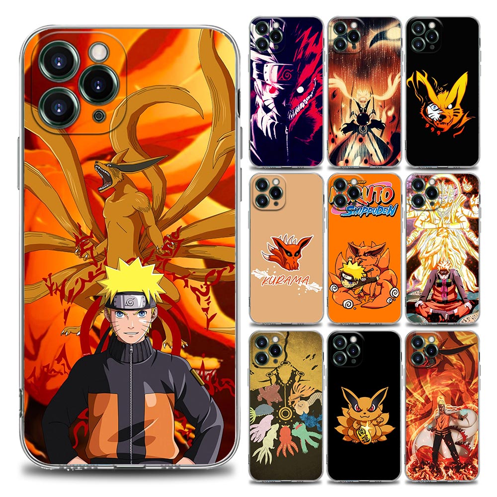 Japón De Dibujos Animados Naruto Kurama Uzumaki Funda De Teléfono  Transparente Para iPhone 11 12 13 Pro Max Mini Cubierta De Silicona Suave |  Shopee México