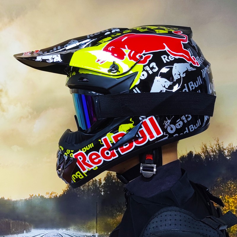 Casco Bici Casco Da Downhill Red Bull Casco Red Bull Cascos De