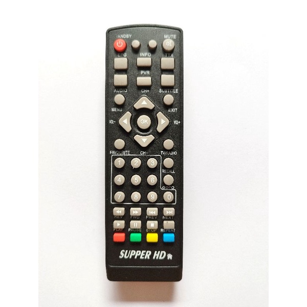 Remote STB SUPER HD 168 GOL DVB T2 - - INTRA JUPITER SET TOP BOX