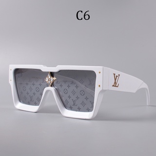 lv Gafas de sol extragrandes para hombres y mujeres, lentes degradados,  Versace sin montura