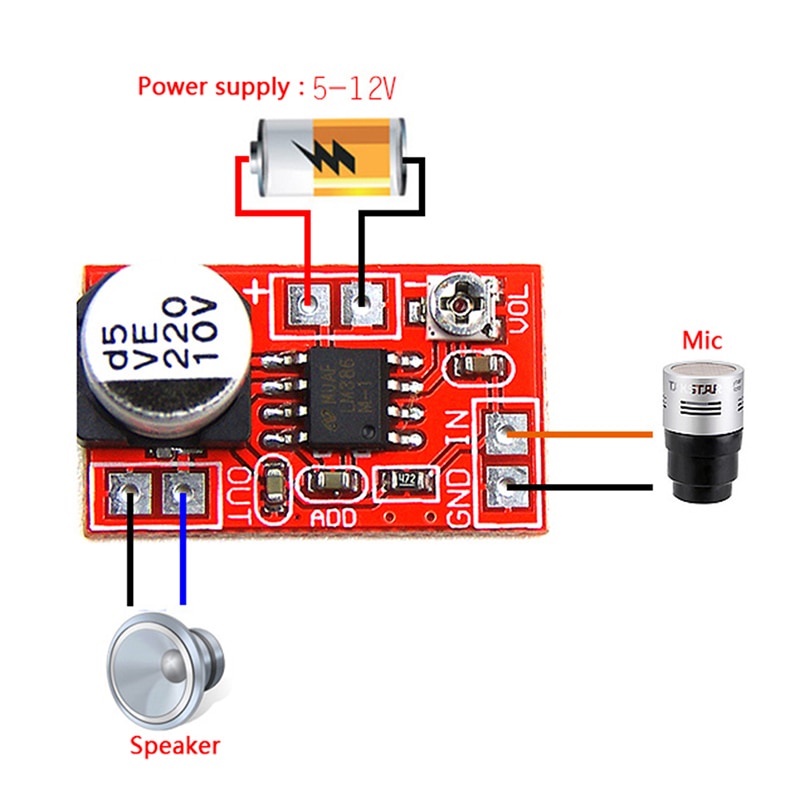 2 Schede Amplificatore Microfono Elettrete A Condensatore DC 48V - Decodifica Audio Universale