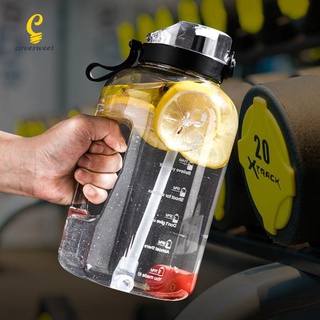 Comprar Botella de agua potable grande de 2,2 L, sin BPA, para  entrenamiento en gimnasio, deportes, mango para acampar