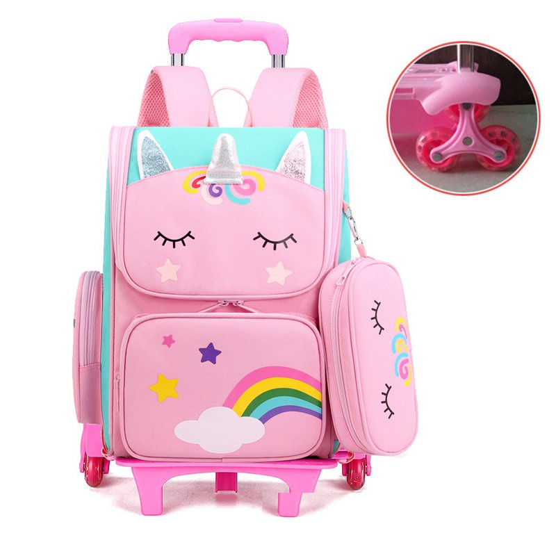 Tubería Descripción del negocio Espinoso Bolsa De Carro De La Escuela Para Niñas Para Niños Estudiante Mochila  Rodante Bolsas De Los Con Ruedas | Shopee México