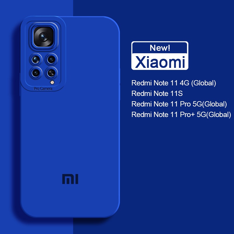 Xiaomi Redmi Note 11 Pro / 11 Pro 5G Funda Silicona Líquida Azul