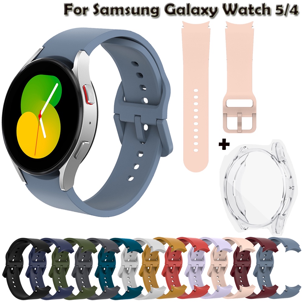 Correa De Reloj De 20 Mm Para Samsung Galaxy Watch 5 44mm 40mm Banda Pulsera De Silicona Funda Protectora Shopee Mexico