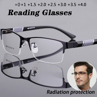 Gafas de presbicia para hombres y mujeres, lentes de aumento lejano y  cercano Bifocal, Anti luz azul, gafas de lectura sin montura + 150 + 200
