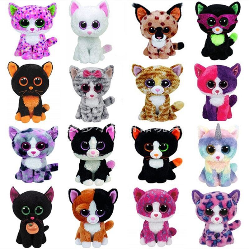 Venta Caliente Ty Peluche Ni as Coraz n Mu ecas Gatos Juguetes De Halloween D a De Los Ni os Regalos De Navidad Juguete 15cm