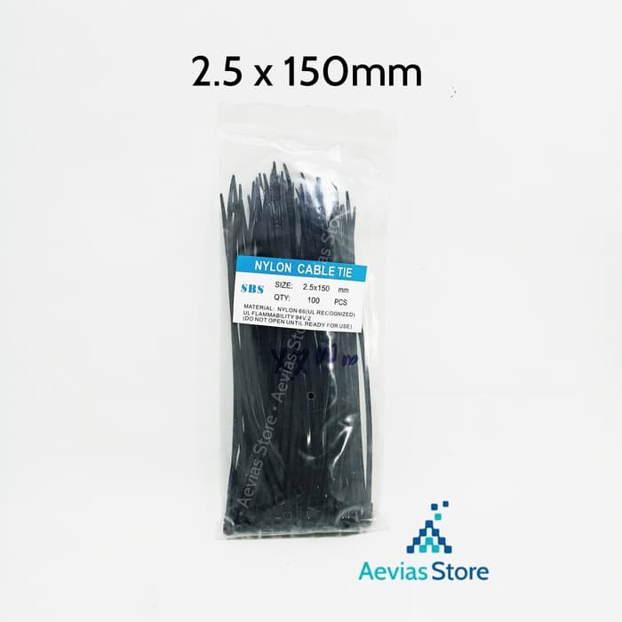 Debflex 709086 - Confezione da 25 collari PA6.6 diametro 25 x 150 mm