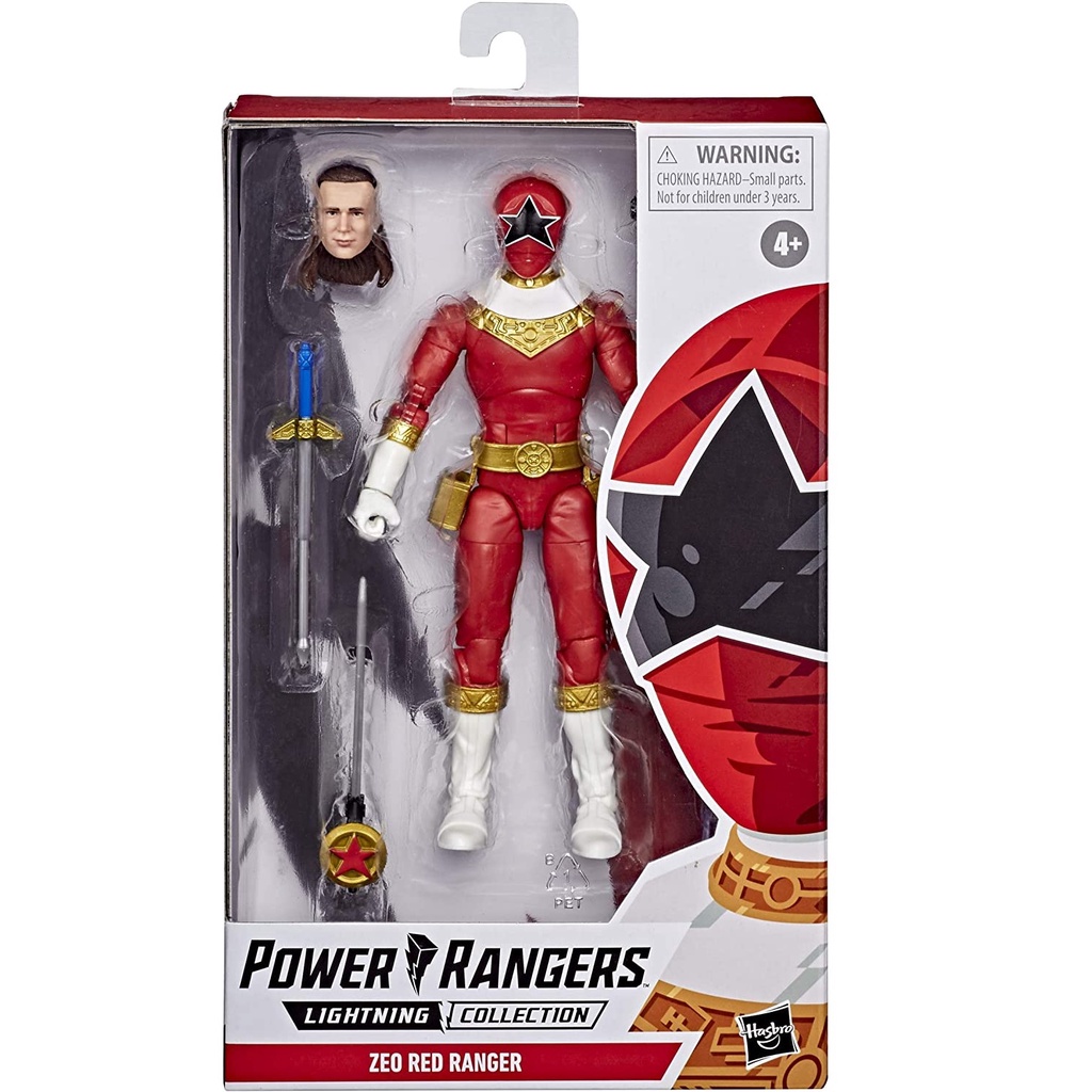 Power Rangers Mighty Morphin Lightning Collection Zeo Red Ranger ...