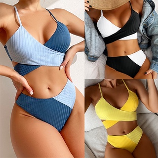 Traje de baño de dos piezas para mujer Traje de baño Traje de baño Tankini  de cintura alta Conjunto Tankini Bikini Traje de baño – Los mejores  productos en la tienda online