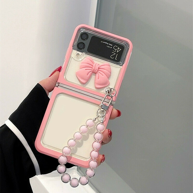 Funda rosa femenina para Galaxy Flip 4, diseño retro con diseño de luna y  amor para Z Flip 4, bonita funda para mujer para Samsung Galaxy Z Flip 4  con