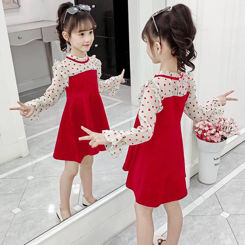 Los Niños De La Moda De Alta Calidad Coreano Vestido Para Niña Ropa Casual  De 1 A 2 3 4 5 6 7 8 9 10 11 12 Años De Edad Tutú Rojo Princesa Vestidos  Para Adolescentes Niñas Terno Venta | Shopee México