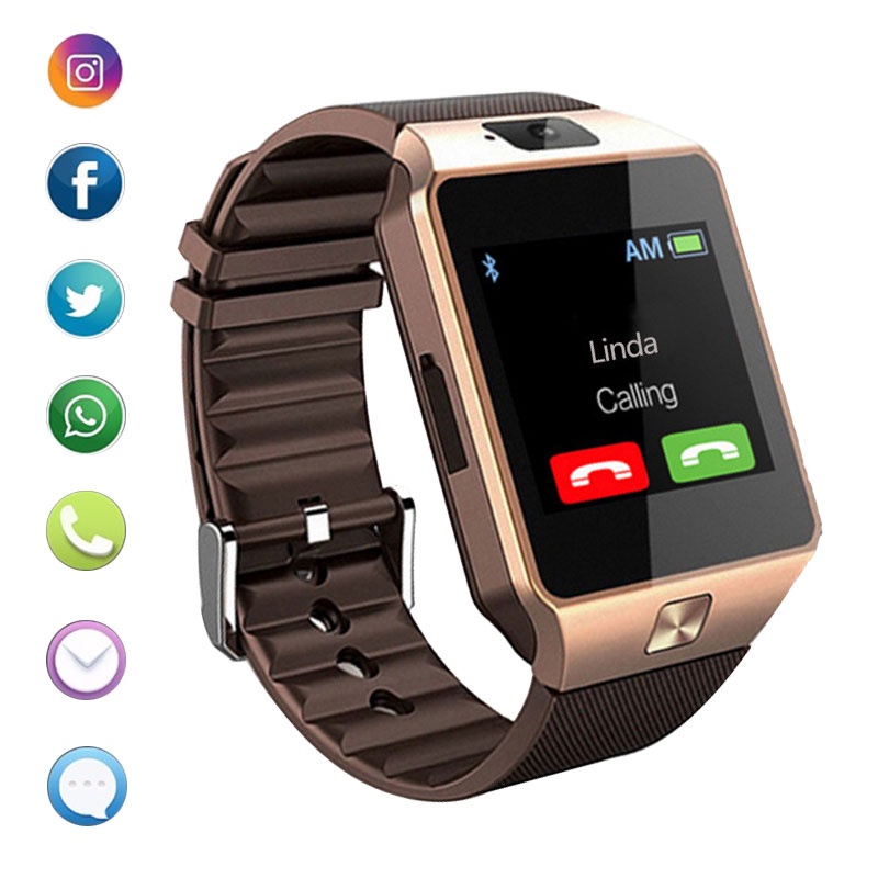 nuevo reloj inteligente compatible con bluetooth soporte sim tarjeta cámara teléfono llamada reloj para android ios huawei reloj teléfono | México