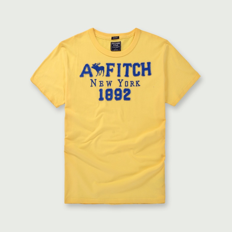 Abercrombie Fitch Nuevo Hombre Camiseta De Manga Corta Mas El Tamano De color Solido Algodon Cuello Redondo fawn Media Fondo Camisa Shopee Mexico