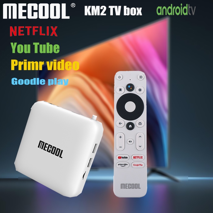 Caja de TV Android 10.0, MECOOL KM2 Smart TV Box Netflix