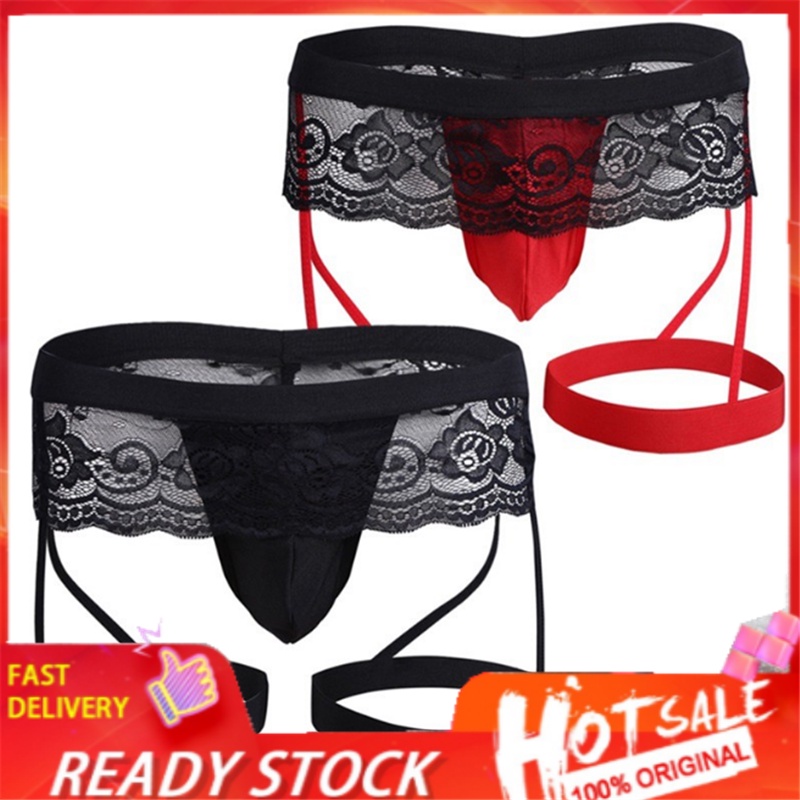 Sexy lencer a para hombre de encaje g string tanga calzoncillos