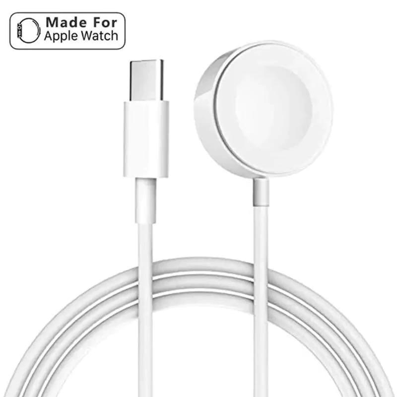 Nuevo Cargador Inalámbrico Magnético Tipo C Para Apple Watch Series 7 6 5 4  3 2 SE Applewatch USB Cable De Carga Rápida Acoplamiento