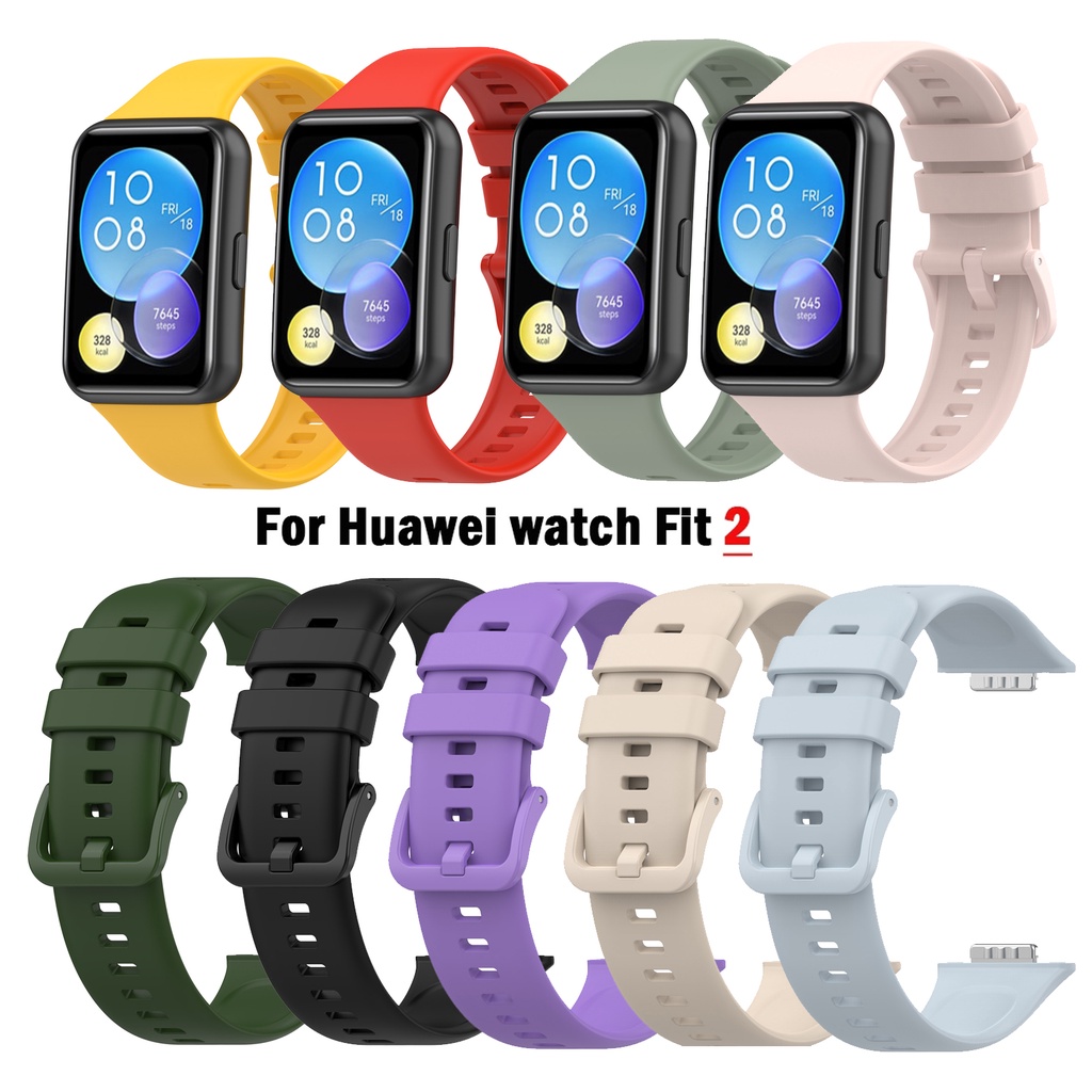 Correa de reloj de silicona compatible con Huawei Fit 2, Mode de Mujer