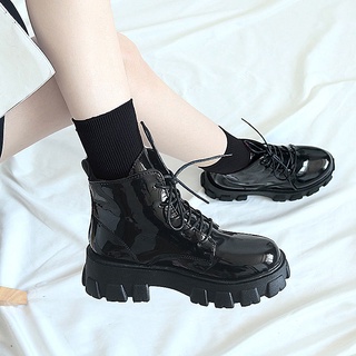 Botas Con Cordones Estilo Brit nico Vers til Botines Planos