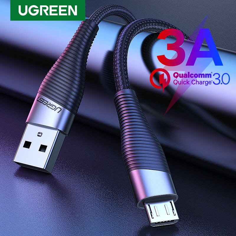  UGREEN Cable micro USB, cable USB de carga rápida de
