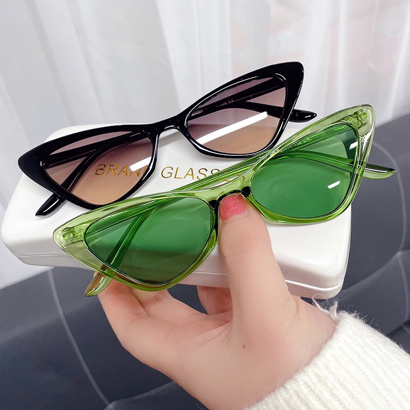 Vintage Small Frame Luxury Brand Designer Cat Eye Sunglasses Women