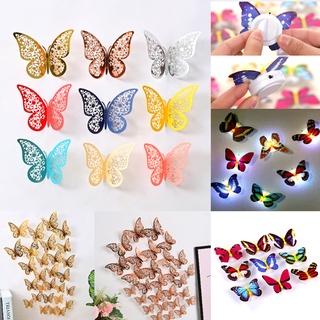 3D Mariposas Decorativas De Pared - Luminosa Pegatinas Decoracion