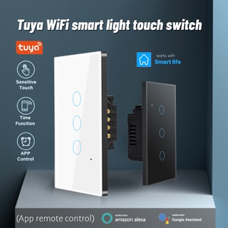 Interruptor Wifi de 2CH De Pared Luces Sin Neutro con app Tuya