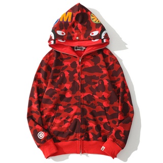 Sudadera bape roja hot sale