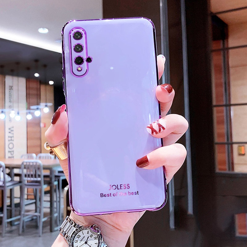 Huawei Nova 5T 6D Galvanoplastia Suave Resistente A Los Golpes Funda  Protectora Del Teléfono