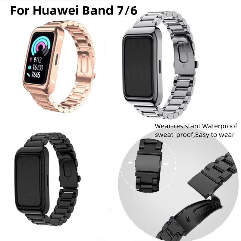 Huawei Band 8/7/6 Correa De Acero Inoxidable Reloj Para Band6 7