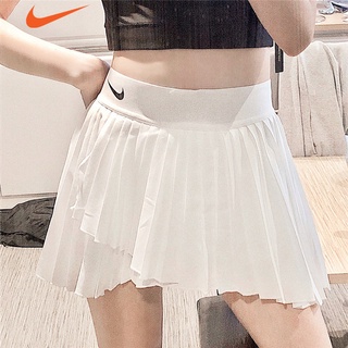 Falda plisada corta de cintura alta Micro falda negra Mini falda de tenis  de mujer (Color : Blanco, Tamaño: XL)