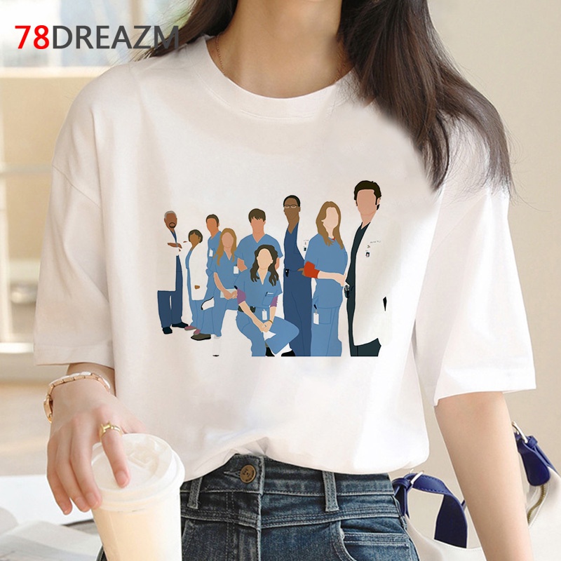 greys Anatom a Camiseta Ropa Hombres casual 2022 harajuku Pareja