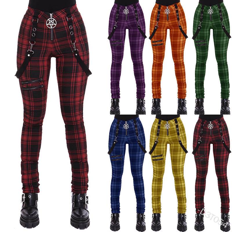 Pantalones discount punk mujer