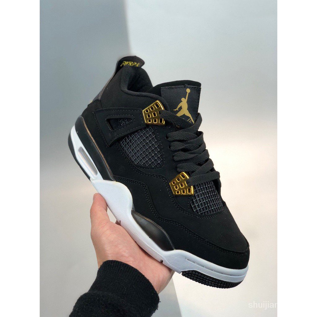 Retro 4 negras y oro new arrivals