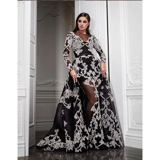 Moda Mujeres Elegantes Lentejuelas Malla Manga Larga Novia Damas De Honor Vestido Largo De Boda Magnifico Fiesta Maxi Vestidos De Bola Shopee Mexico