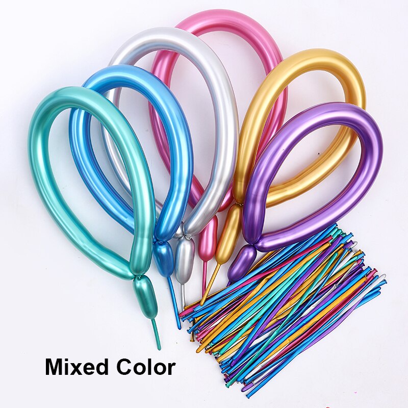 200 Globos Largos Para Globoflexia – Set De Látex De Colores Aleatorios, Moldeables Para Flores, Perros Y Espadas, Fiestas Infantiles
