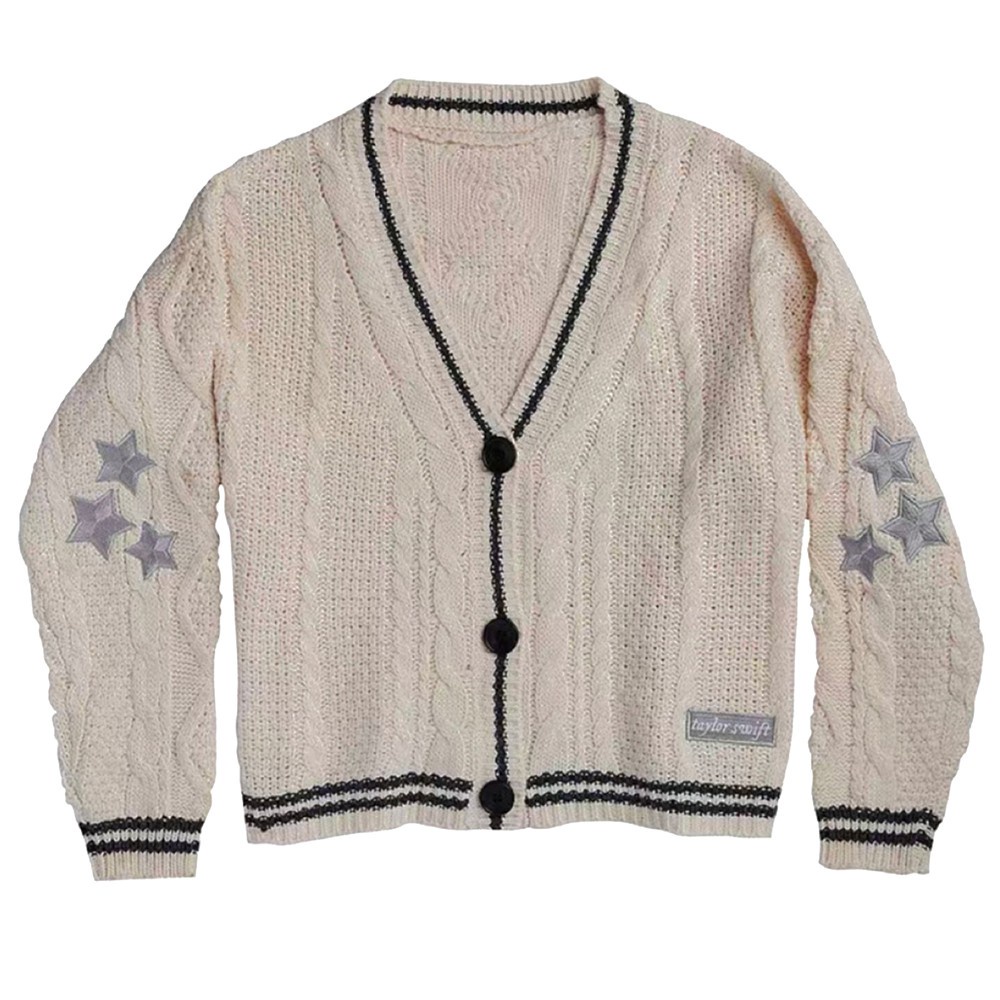 thumbnail image 1 of Cárdigan de Punto Crema Edición Limitada 2022 Casa de los Tesoros Taylor Swift Folklore, 1 of 5