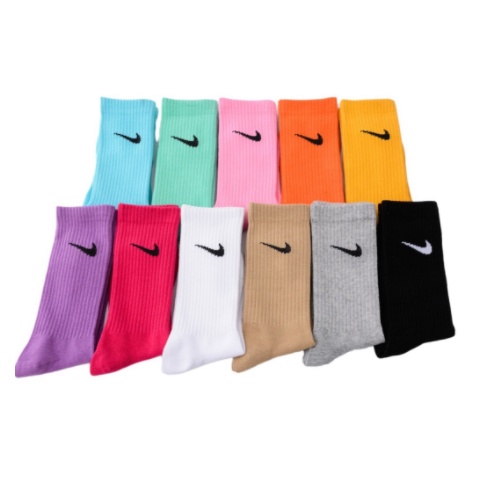 Tubo Largo Nike Calcetines De Color Caramelo Medias De Alto Algodón Puro  Transpirable Moda Hombres Mujeres