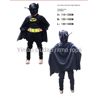 Disfraz De Halloween COSPLAY Para Adultos Niños Musculares Batman Padre E  Hijo Actuación De Evento | Shopee México