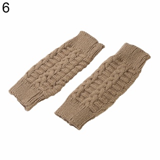 ninkan - guantes suaves de punto para mujer, invierno, manopla larga, sin  dedos