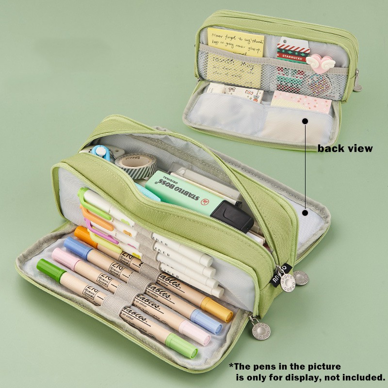 ANANGTEE - Estuche Para Lápices De Vaca Para Adolescentes, Niñas, Niños, Bolsa De Maquillaje Pequeña Con Estampado En Blanco Y Negro Para Mujeres, Accesorio De Papelería Escolar Con Cremallera, Bolsa