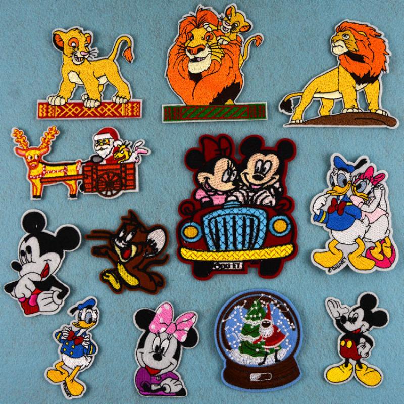 Parches De Planchado De Mickey Minnie Mouse Donald Duck Lion Santa